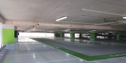 Pavimentos Industriales en «Midtown Coach & Car Park» en Gibraltar