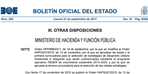 Abierta la Tercera convocatoria de estrategias DUSI