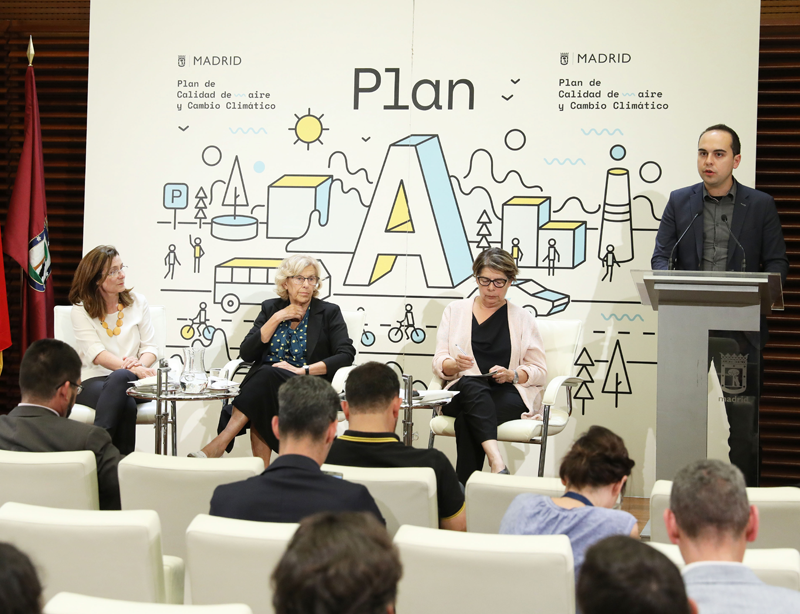 José Manuel Calvo en la rueda de prensa presentación Plan A de Calidad del Aire y Cambio Climático.