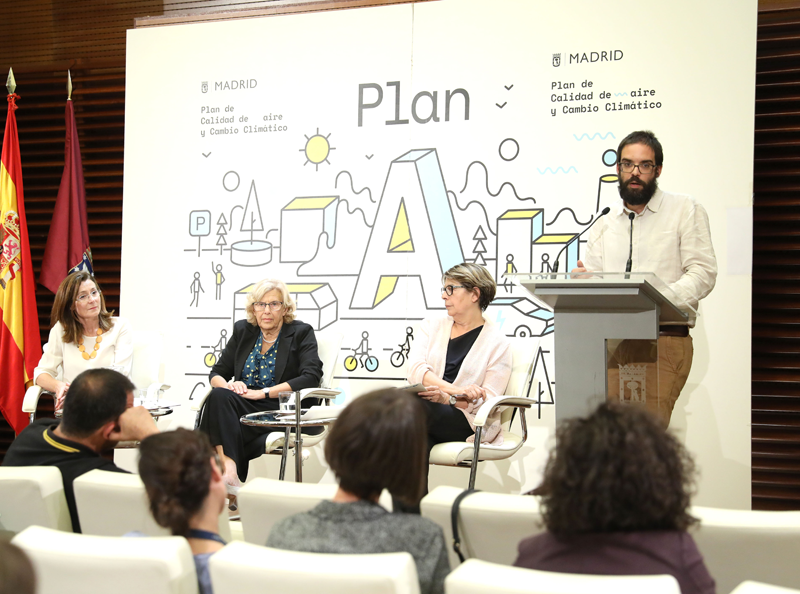 Álvaro Fernández Heredia en la rueda de prensa presentación Plan A de Calidad del Aire y Cambio Climático.