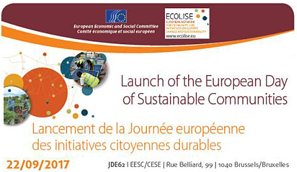 El 22 de septiembre se celebrará el lanzamiento del Día Europeo de Comunidades Sostenibles. 