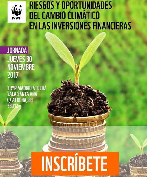 El 30 de noviembre se celebrará la jornada “Riesgos y oportunidades del cambio climático en las inversiones financieras”. 