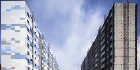 Rehabilitación de Fachadas con el sistema de Protección Solar en Cornellà de Llobregat
