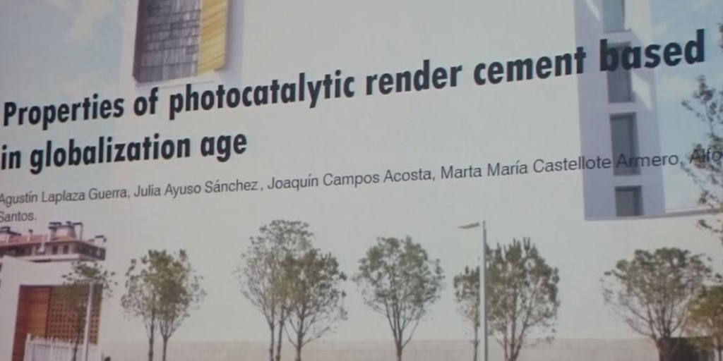 XXIV Congreso Internacional ISUF - Valencia. Presentación de morteros fotocatalíticos para envolventes.