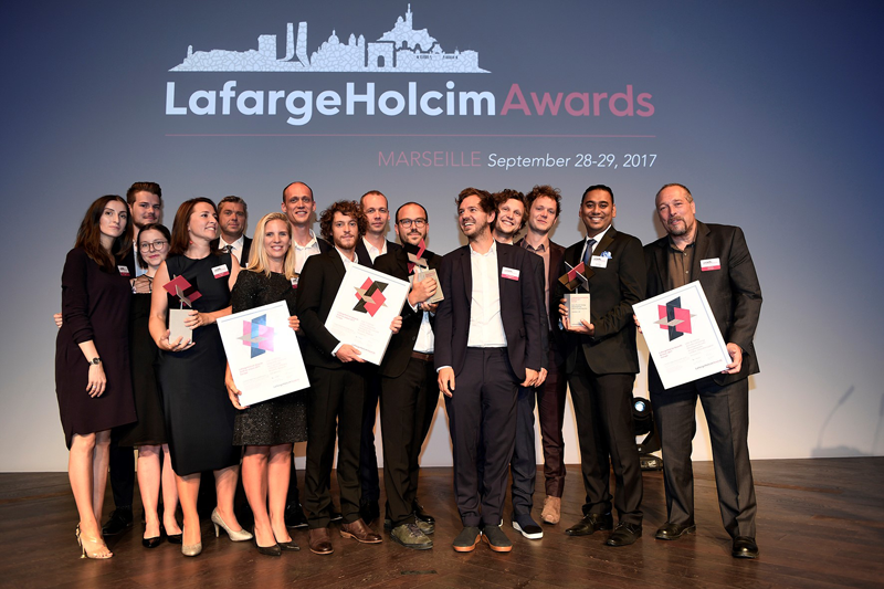 Ganadores de los Premios LafargeHolcim 2017 Europe.