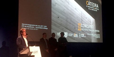 Entrega premio al mejor Proyecto Fin de Carrera de Escuelas Arquitectura de España en la UMA