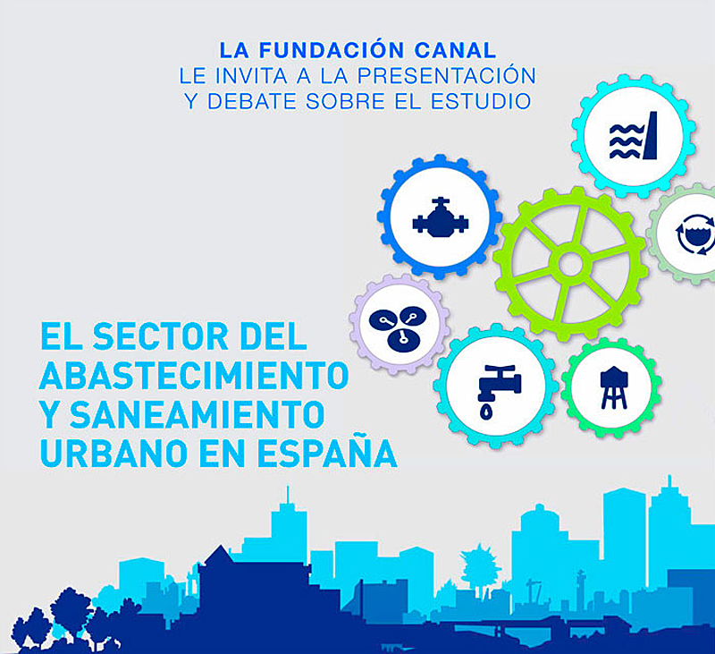 El 28 de noviembre se celebrará la jornada "El sector del abastecimiento y saneamiento urbano en España". 