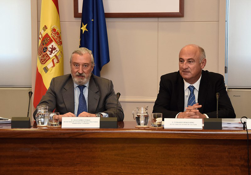 La Comisión Mixta del 1,5% Cultural, integrada por los Ministerios de Fomento y de Educación, Cultura y Deportes. 