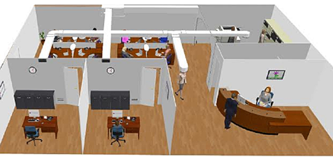 Estudio comparativo de diferentes soluciones técnicas para la climatización de un espacio comercial planta calle
