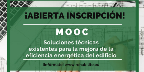 Abierta inscripción para cursos online gratuitos sobre Rehabilitación Energética