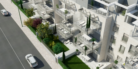 Edificios con solución centralizada de bomba de calor y descentralizada de ventilación con recuperación de calor