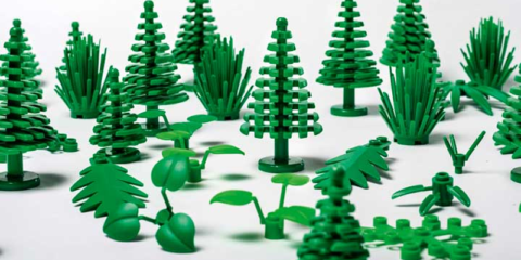 LEGO lanza la serie LEGO sostenible con elementos hechos de plástico de origen vegetal procedente de la caña de azúcar