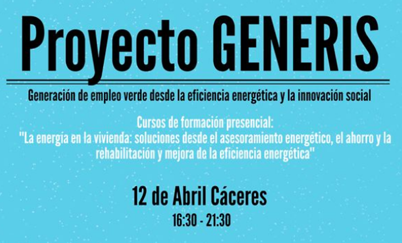 Cáceres celebra una formación gratuita sobre eficiencia energética y renovables en edificación