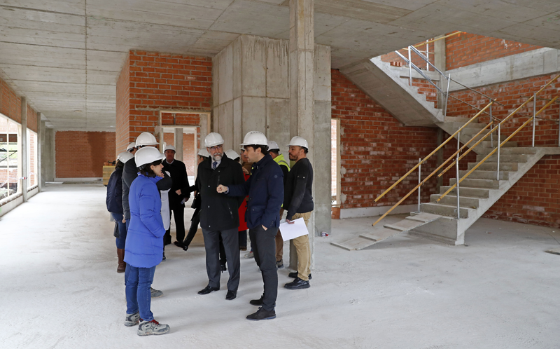 Obras del nuevo centro de salud de Lodosa