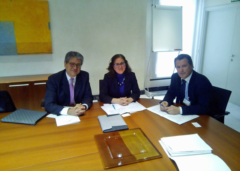 El diputado de Jaén y técnicos del IDAE analizaron las ayudas a proyectos de economía baja en carbono.
