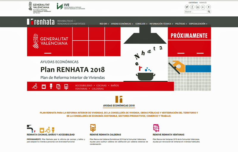 plataforma web de comunicación RENHATA 