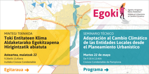 Seminario de clausura del proyecto Egoki en Pamplona para adaptar al cambio climático el urbanismo de los entes locales