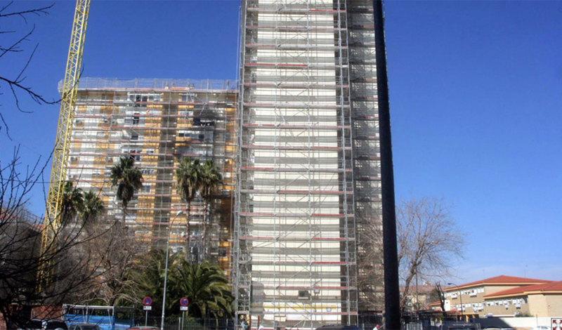 Edificio en rehabilitación en Andalucía