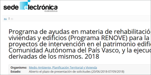 El Gobierno vasco aumenta hasta 6,1 millones de euros la dotación para la rehabilitación de viviendas