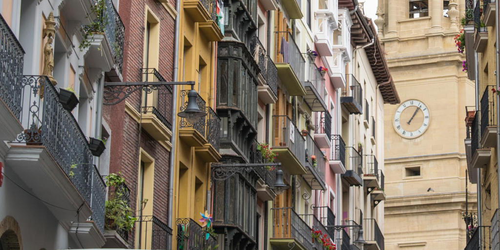 Calle del centro de Pamplona