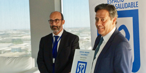 Torre Auditori de Barcelona recibe el sello Spatium Edificio Seguro y Saludable de la consultora SMDos