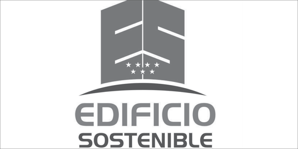 Logo distintivos Edificio sostenible de la Comunidad de Madrid