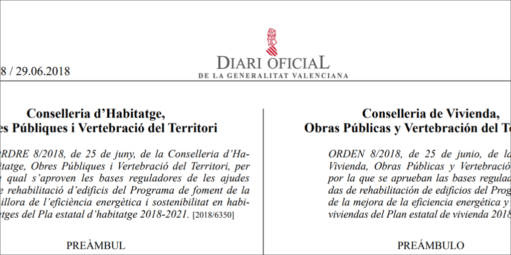 Publicación Diario Oficial de la Generalitat Valenciana, DOGV