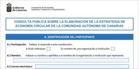 El Boletín Oficial de Canarias publica la consulta para elaborar la Estrategia de Economía Circular