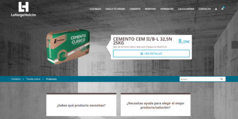 Nueva plataforma de venta online de productos y soluciones para la construcción de LafargeHolcim