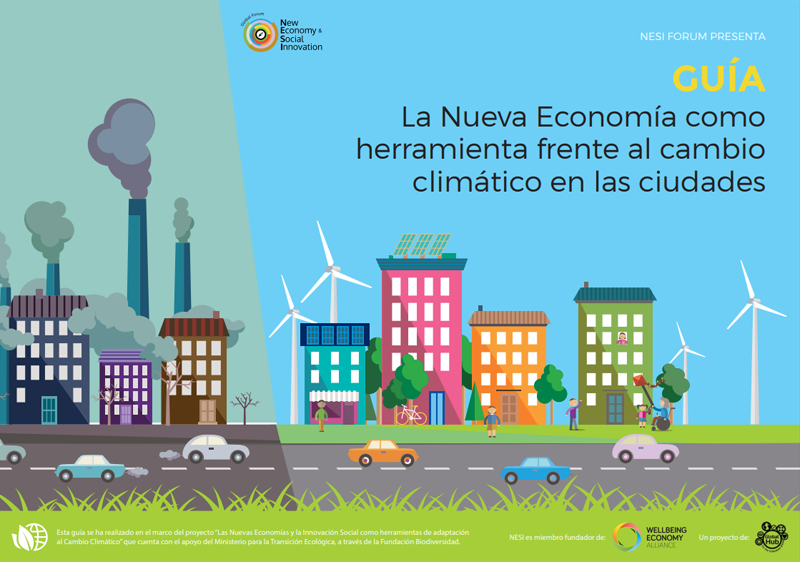 Portada guía La Nueva Economía como herramienta frente al cambio climático en las ciudades