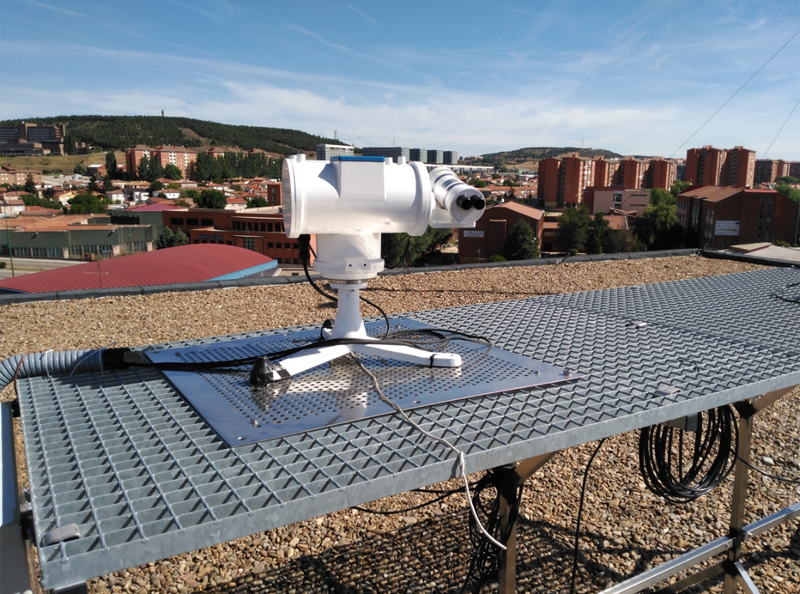 dispositivo Sky-Scanner ultilizado para el estudio de la Universidad de Burgos