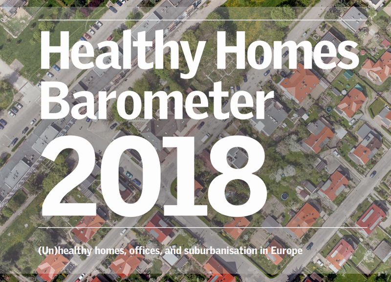 Portada del informe Barómetro de la Vivienda Saludable 2018 