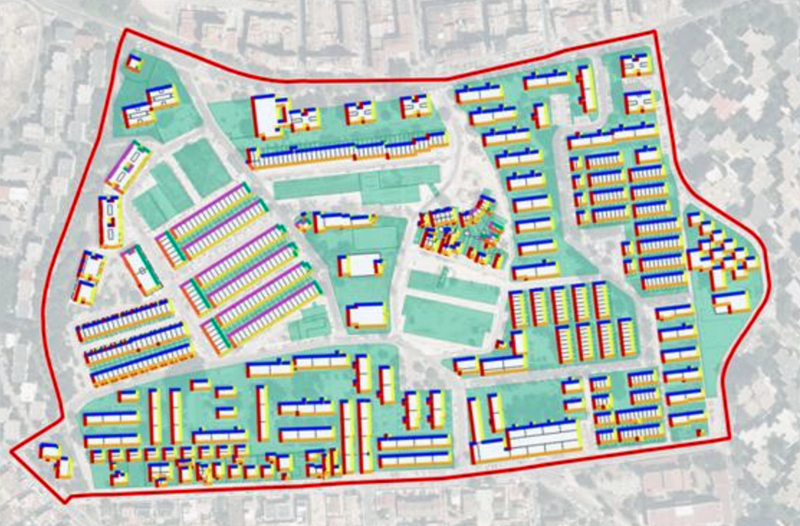 Mapa mejora de la eficiencia energética en barrios