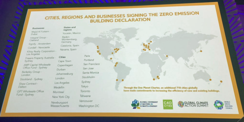 Un total de 38 organizaciones mundiales se apuntan a un plan de acción para un entorno construido descarbonizado