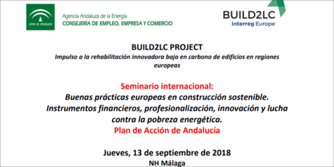 Seminario internacional sobre buenas prácticas europeas en construcción sostenible, el 13 de septiembre en Málaga