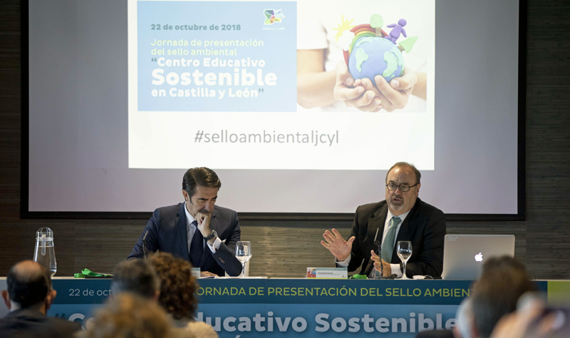 Presentación del sello ambiental Centro Educativo Sostenible de la Junta de Castilla y León