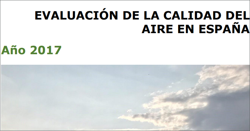 Informe de Evaluación de la Calidad del Aire en España 