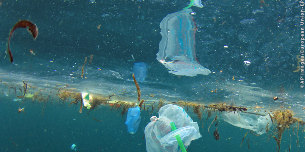 Residuos de plásticos en el mar