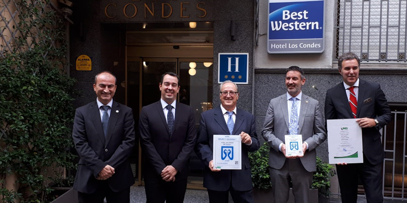 acto entrega certificacion hotel Best Western Hotel Los Condes de Madrid