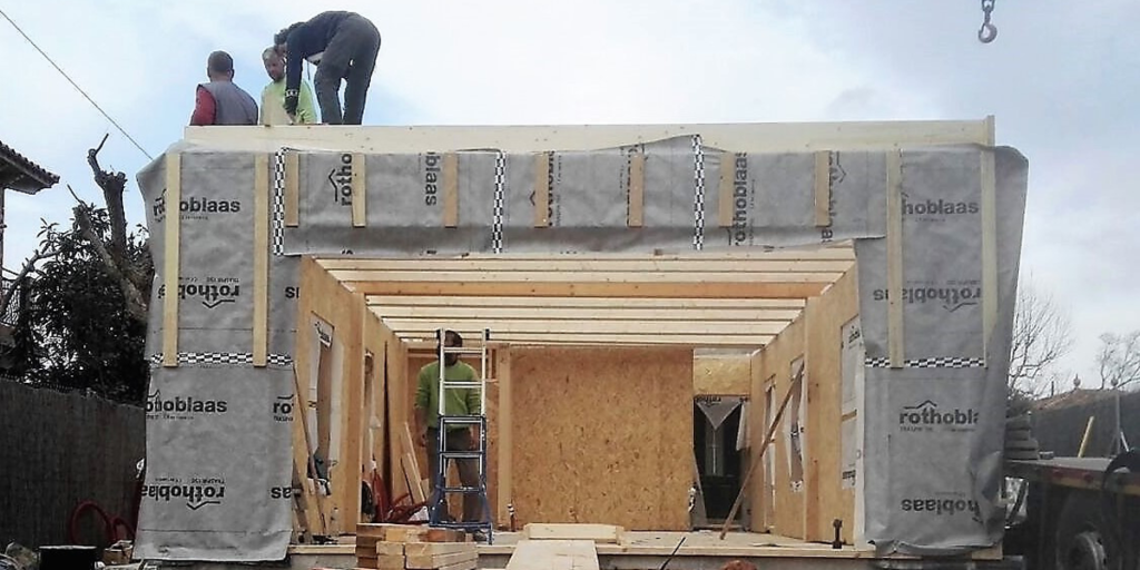 construcción casa sostenible
