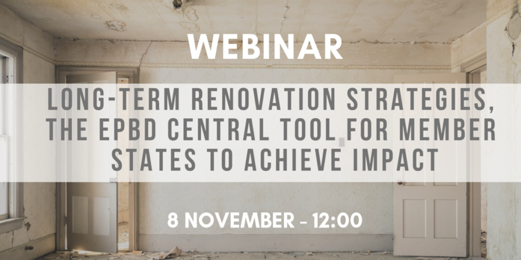 webinar long term renovation strategies EPBD central tool for member states to achieve impact