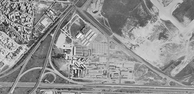Figura 3. Imagen aérea del Barrio del Aeropuerto 192. Fuente: Cartografía de Madrid.