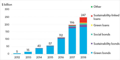 BloombergNEF destaca la actividad récord del mercado de bonos y préstamos sostenibles en 2018
