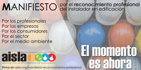 Aisla promueve un Manifiesto a favor de los profesionales del sector de la construcción