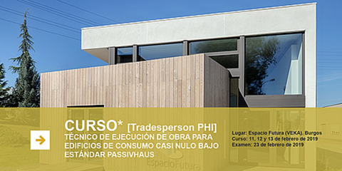 El curso oficial de Tradesperson PHI sobre edificios de consumo casi nulo tiene lugar en Espacio Futura de Veka
