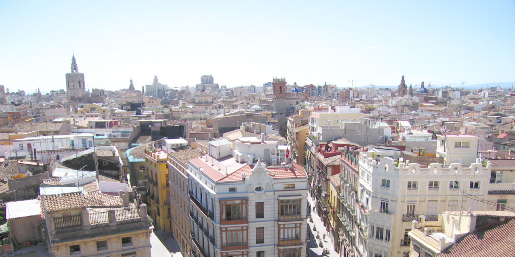 vista del barrio ciutat vella de valencia