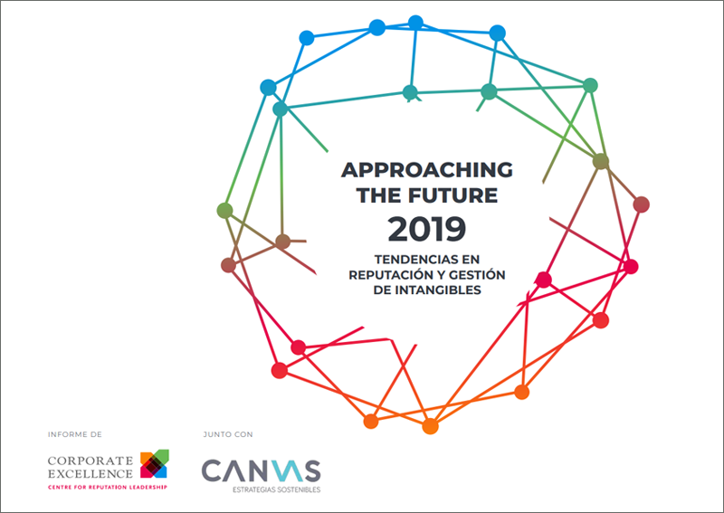 portada de informe Approaching the Future 2019: Tendencias en Reputación y Gestión de Intangibles