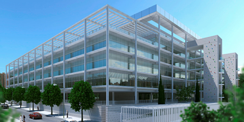 Nuevo complejo empresarial de 39.000 m2 y 1.240 plazas de aparcamiento en Madrid, LEED Platinum y de consumo de energía casi nulo Torre Rioja-Madrid