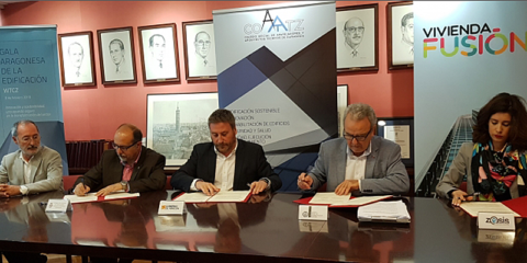 Aragón firma el protocolo para que todos los edificios sean de consumo energético casi nulo