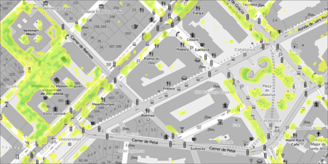 La herramienta GreenDex cuantifica por satélite la vegetación urbana para mostrarla a través de un mapa